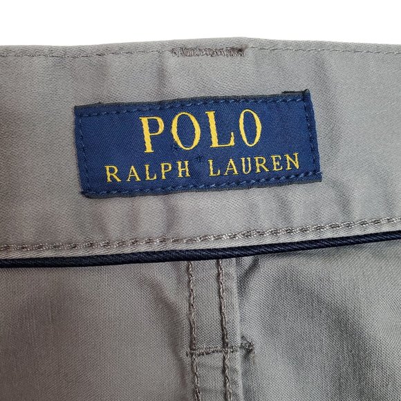 Polo Ralph Lauren Size 38/30 Pants Chinos Stretch Straight Leg Cotton Blend Gray - Picture 7 of 16